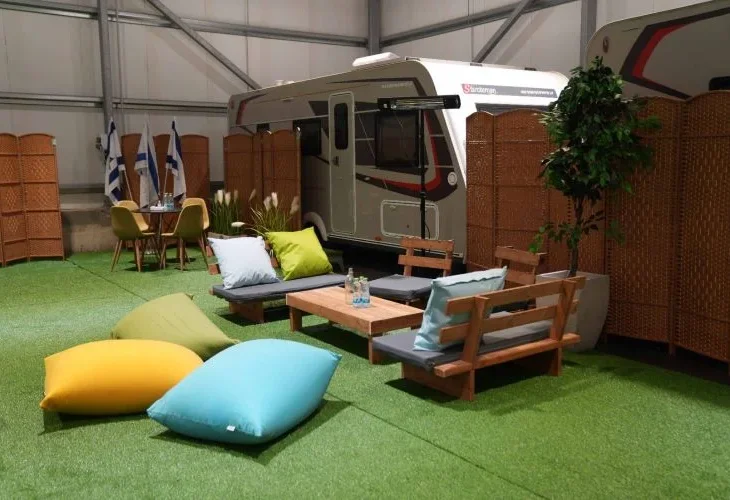 מתחם צה"ל שהוכן לקליטת החטופות (צילום: דובר צה"ל)