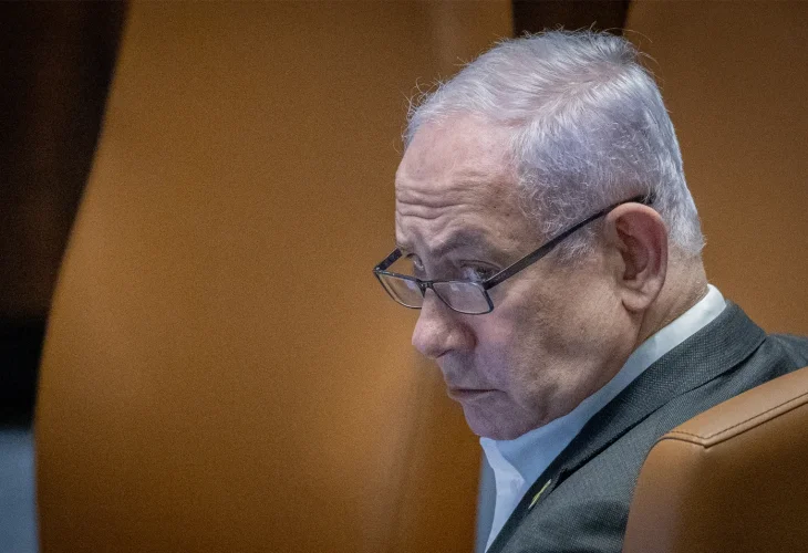 בנימין נתניהו (צילום: Chaim Goldberg / Flash90)