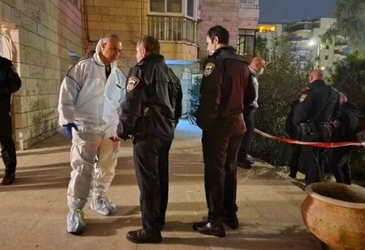 זירת הרצח בירושלים, ארכיון (צילום: משטרת ישראל)