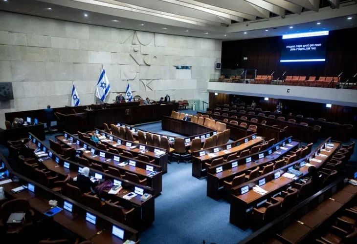 אולם מליאת הכנסת (צילום: חיים גולדברג, פלאש 90)