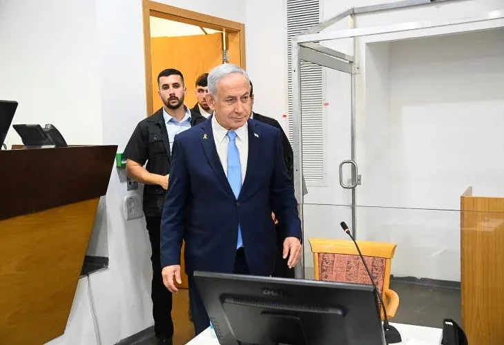 נתניהו בבית המשפט (צילום: יאיר שגיא, פול) נתניהו בבית המשפט (צילום: יאיר שגיא, פול)