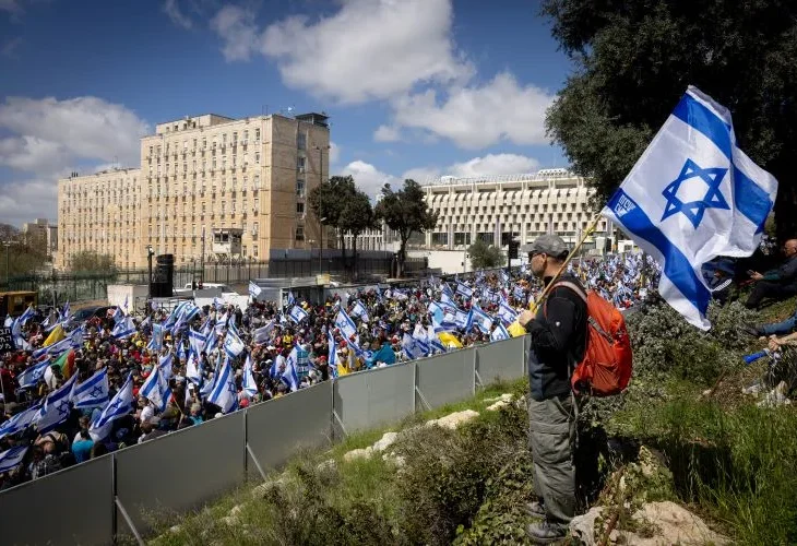 ההפגנה בירושלים (צילום: חיים גולדברג, פלאש90)