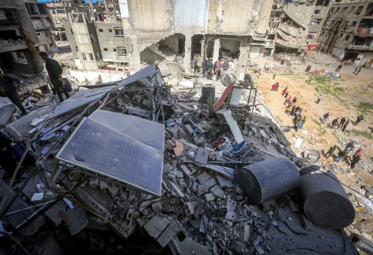 תקיפה היום בעזה (צילום: פלאש90)