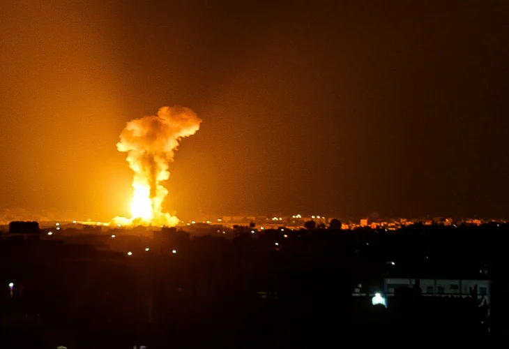 תקיפה ברצועה, ארכיון (צילום: עבד רחים ח'טיב, פלאש 90)