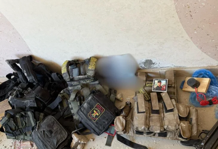 אמצעי הלחימה שאותרו ברפיח (צילום: דובר צה״ל)