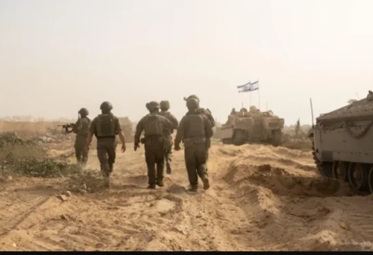 כניסת כוחות לרצועה (צילום: דובר צה"ל)