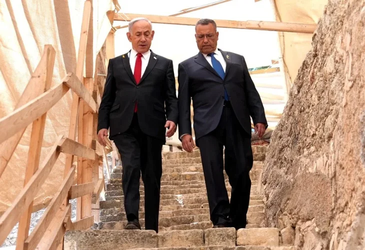 נתניהו וליאון, היום (צילום: לע"מ)