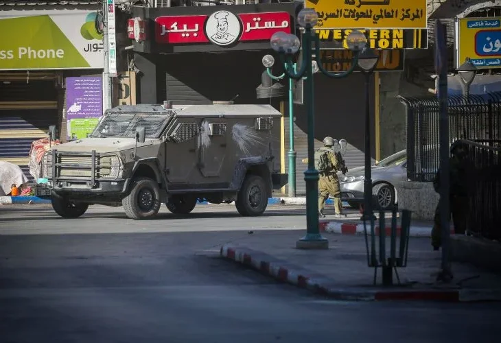 כוח צה"ל בשכם (צילום: פלאש90)