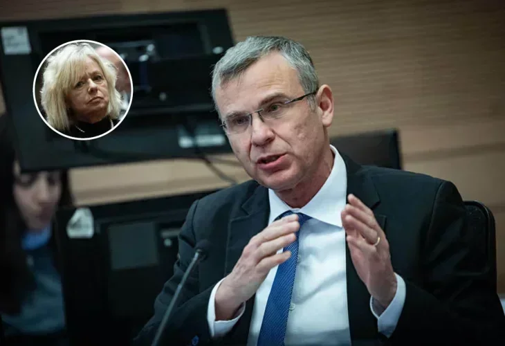 יריב לוין, בעיגול: גלי בהרב מיארה (צילום: פלאש90)