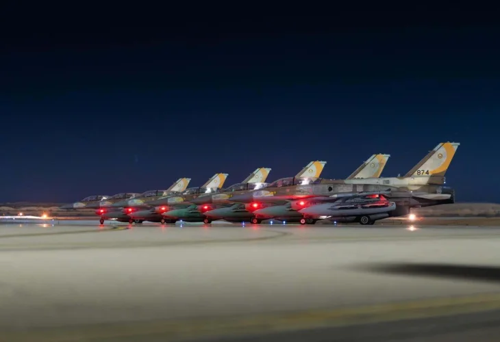 מטוסי צה"ל בדרך לתקיפה באיראן (צילום: דובר צה"ל)