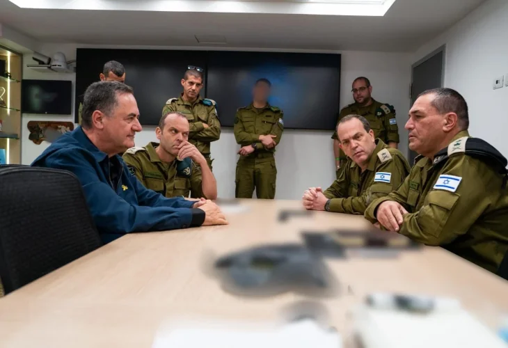 כ״ץ בהערכת מצב (צילום: אריאל חרמוני, משרד הביטחון) כ״ץ בהערכת מצב (צילום: אריאל חרמוני, משרד הביטחון)