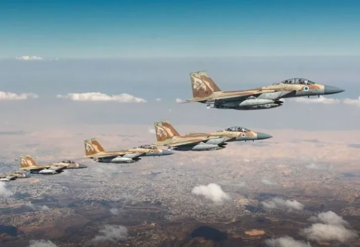 מטוסי קרב בדרך לאיראן (צילום: דובר צה"ל)