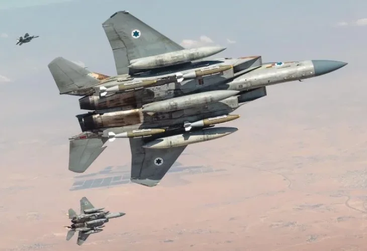 מטוסי קרב בדרך לתקיפה באיראן (צילום: דובר צה"ל)