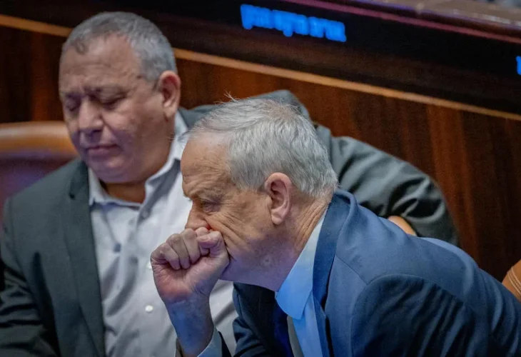 איזנקוט וגנץ, ארכיון (צילום: חיים גולדברג, פלאש 90)