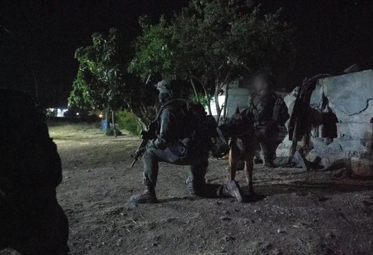 תיעוד מפעילות מעצר חוליית המחבלים בסוריה (צילום: דובר צה״ל)