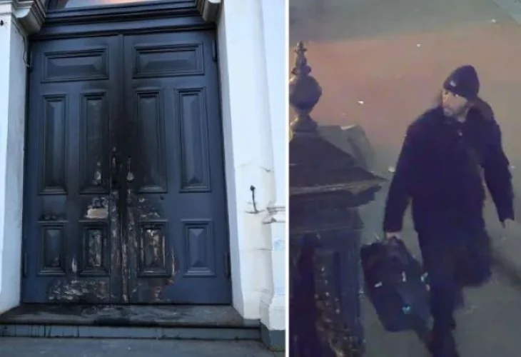 החשוד בהצתה והכניסה לבית הכנסת (צילומים: משטרת ויקטוריה, פי סעיף 27א')