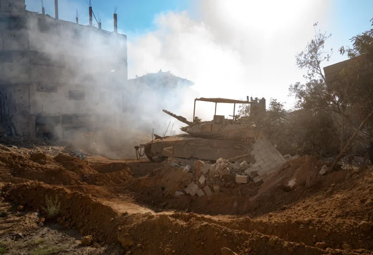 כוחות צוות הקרב של חטיבת הנח״ל ברצועת עזה (צילום: דובר צה״לֹ)