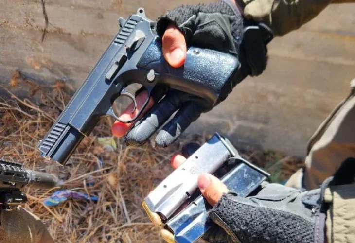 נשק שנתפס (צילום: דובר צה"ל)