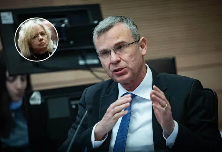 יריב לוין, בעיגול: גלי בהרב מיארה (צילום: פלאש90)