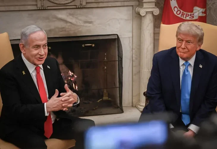 טראמפ ונתניהו בבית הלבן, ארכיון (צילום: לירי אגמי, פלאש 90)