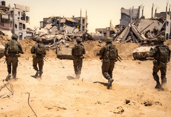 כוחות צה״ל בבית חאנון (צילום: דובר צה״ל)