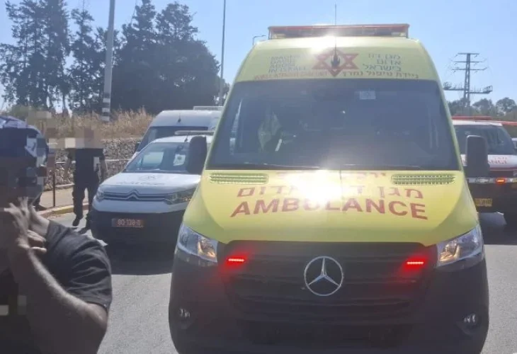 זירת האירוע (צילום: דוברות מבצעית מד"א)