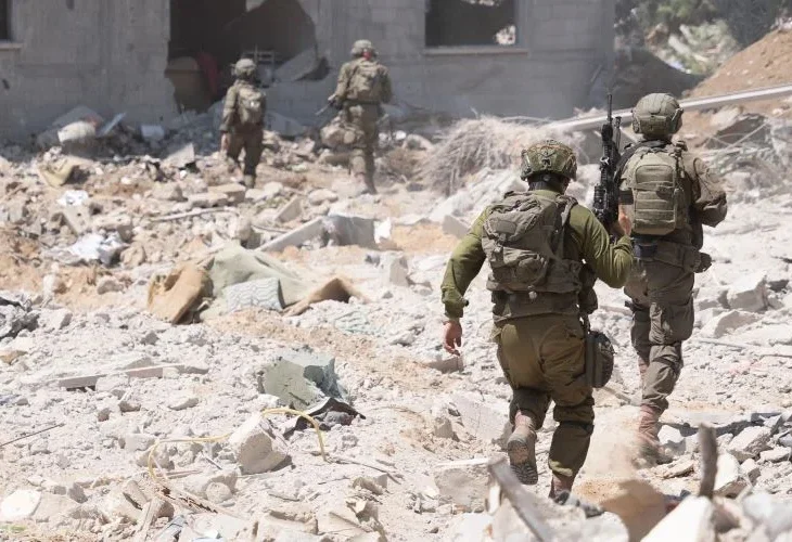 לוחמי חטיבת כפיר ברצועה (צילום: דובר צה"ל)