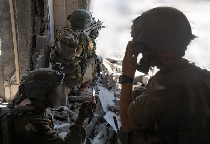 לחימה ברצועה (צילום: דובר צה"ל)