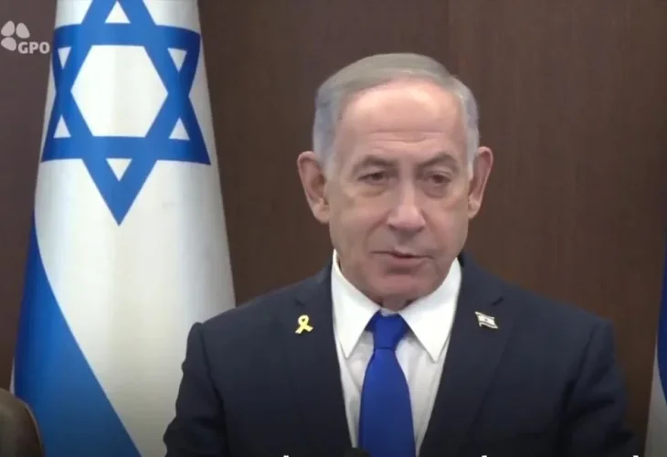 נתניהו בישיבת הממשלה (צילום: לע"מ)