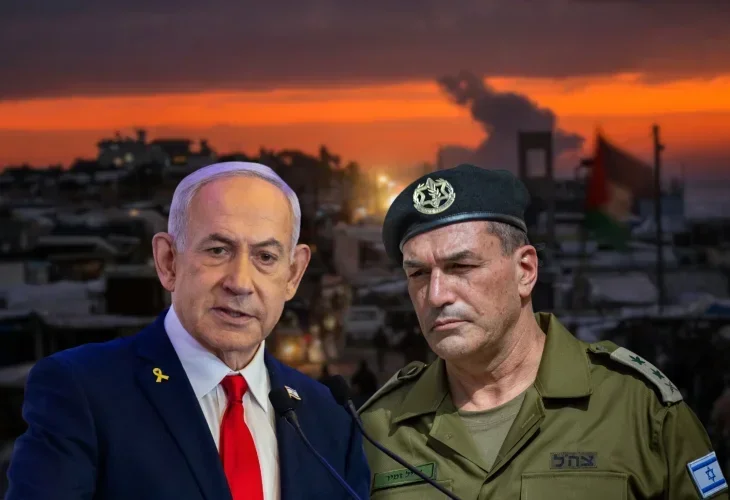 נתניהו והרמטכ״ל אייל זמיר (צילום: יהונתן סינדל, עלי חסן, חיים גולדברג, פלאש90)