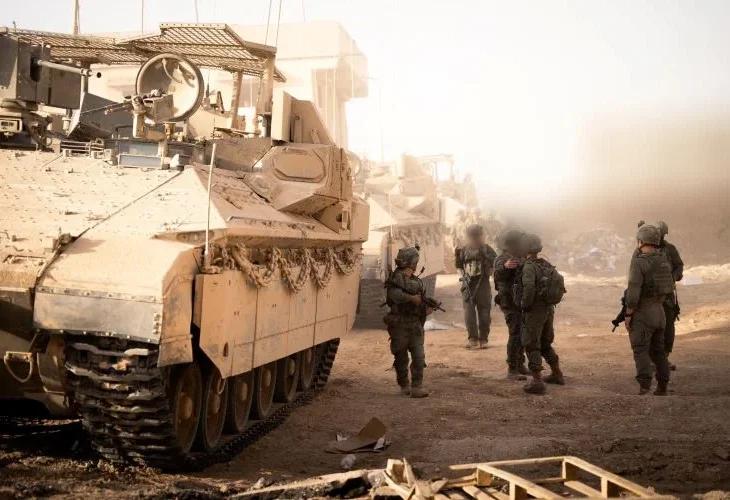 כוחות צה"ל ברצועה (צילום: דובר צה"ל)