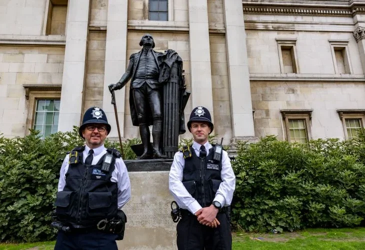 שוטרים בלונדון, ארכיון (צילום: נתי שוחט, פלאש90)