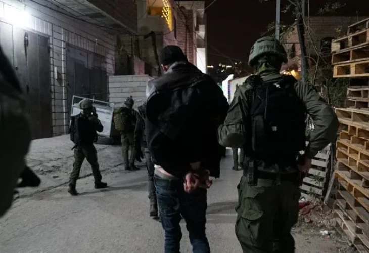 מעצר פלסטיני, ארכיון (צילום: דובר צה"ל)