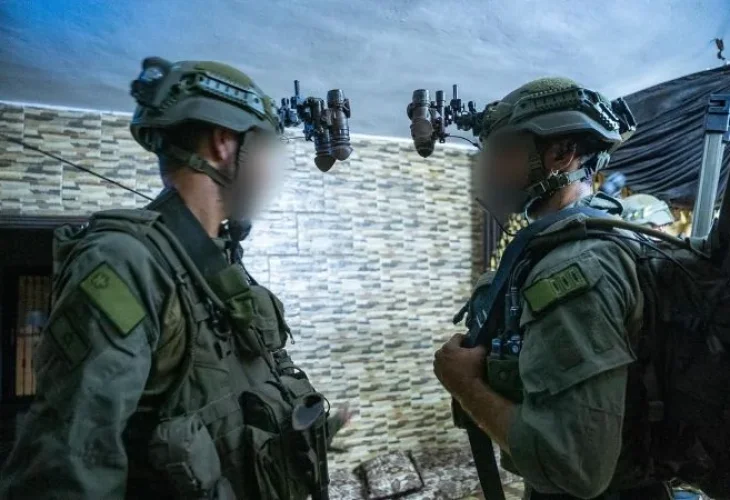 לוחמים הלילה בסוריה (צילום: דובר צה"ל)