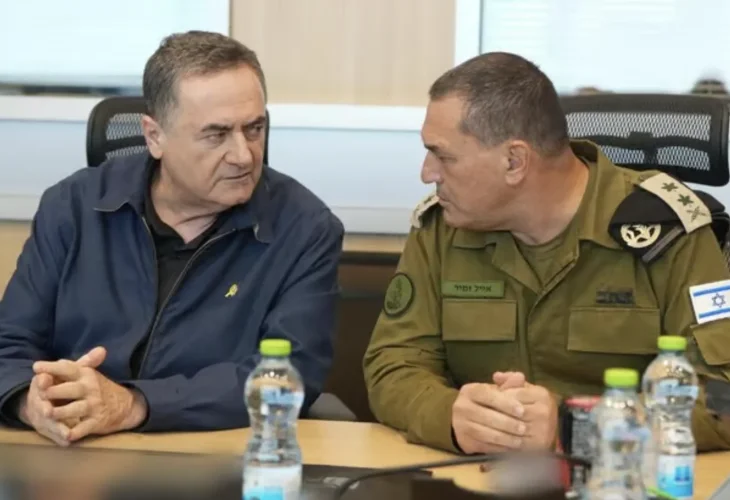 כ״ץ וזמיר (צילום: אלעד מלכה, משרד הביטחון)