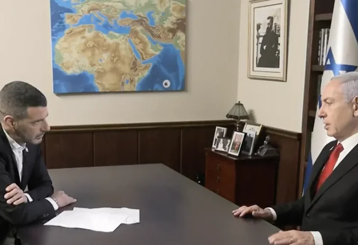 נתניהו וגל (צילום: i24NEWS)