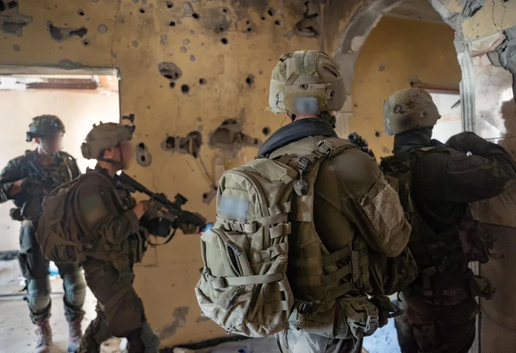 כוחות צוות הקרב של חטיבת כפיר ברצועת עזה (צילום: דובר צה״ל)