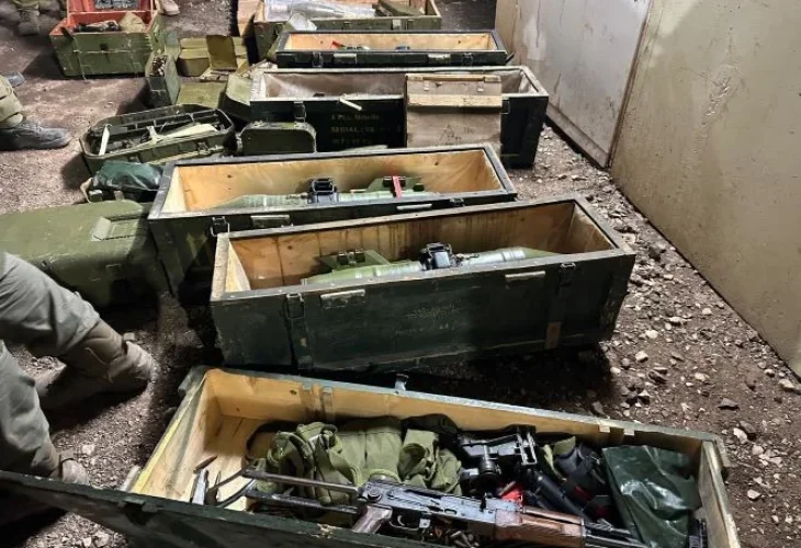 אמל"ח שנתפס (צילום: דובר צה"ל)