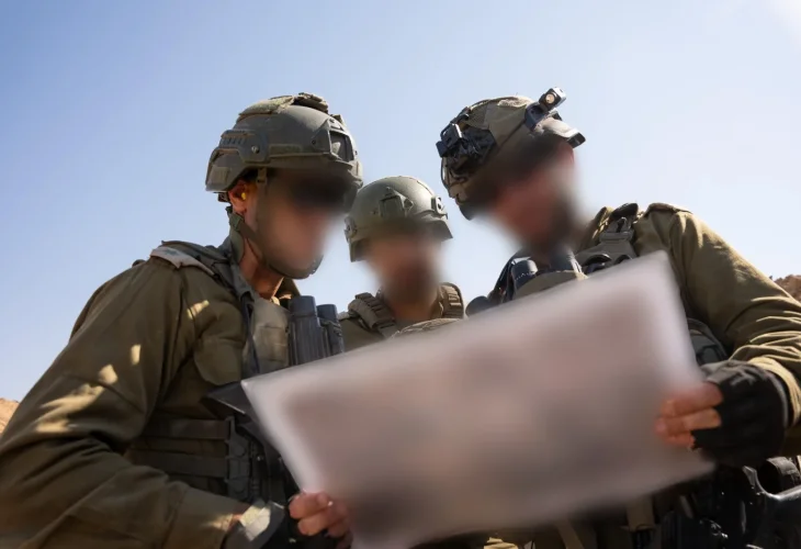  כוחות צוות הקרב של החטיבה הדרומית במרכז רצועת עזה (צילום: דובר צה״ל)