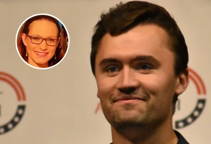 בתמונה: צ'רלי קירק (קרדיט: shutterstock). בעיגול: סיון רהב מאיר