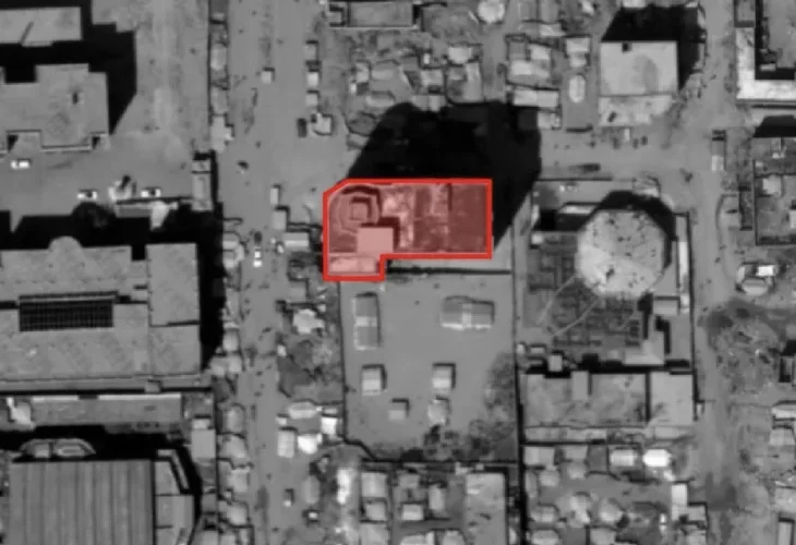 בניין חמאס שצה״ל הפציץ בעזה (צילום: דובר צה״ל)