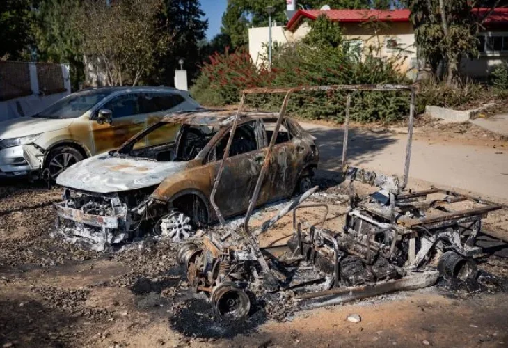 ההרס בנחל עוז (צילום ארכיון: יונתן סינדל, פלאש90)