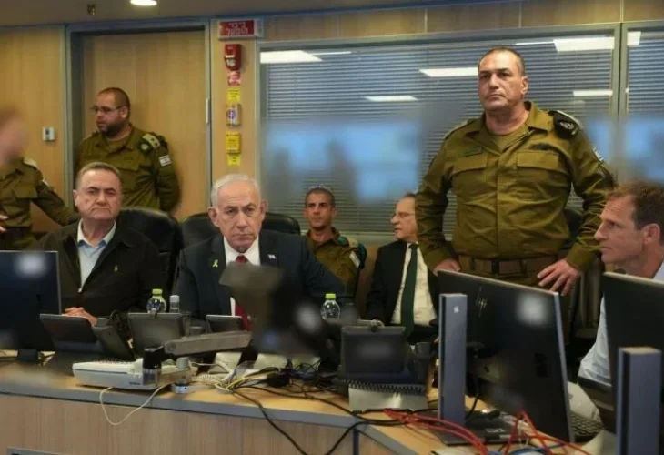 Netanyahu, Katz, and Zamir (Photo: Elad Malka, Ministry of Defense)