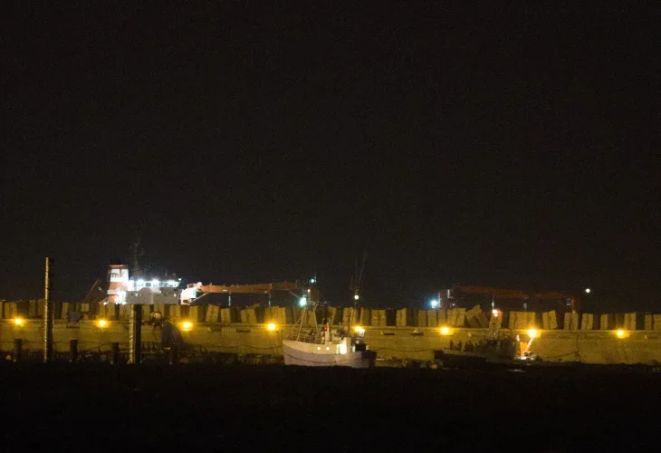 משט פרו פלסטיני בנמל אשדוד, ארכיון (צילום: יהונתן סינדל, פלאש90)