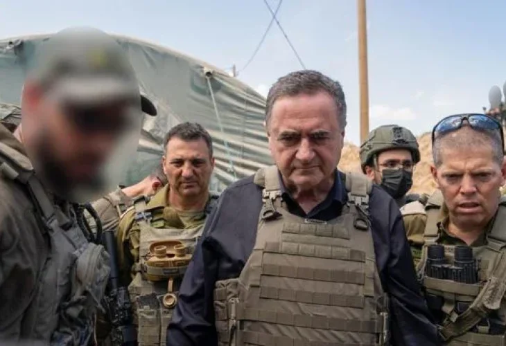 כ"ץ ברצועת עזה (צילום: אריאל חרמוני, משרד הביטחון)