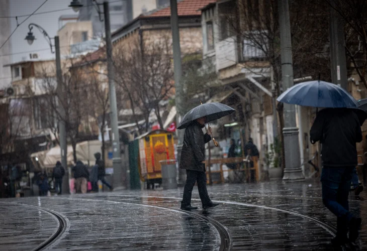 חורף בירושלים, ארכיון (צילום: יהונתן סינדל, פלאש90)