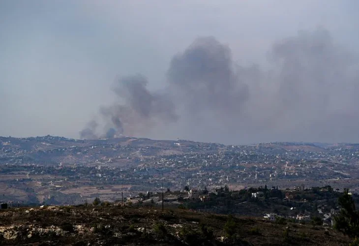 תקיפה בדרום לבנון (צילום: אייל מרגולין, פלאש90)