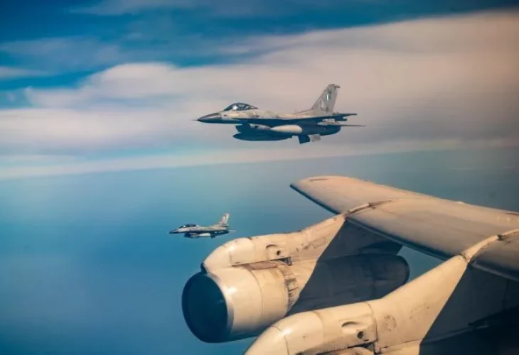 תרגיל תדלוק המטוסים (צילום: דובר צה"ל)