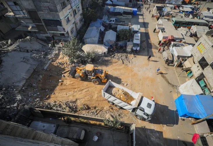 חמאס "מחפש" חללים חטופים (צילום: פלאש90)