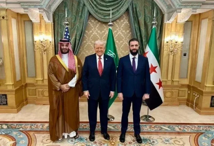 א-שרע, טראמפ וראש ממשלת סעודיה, מוחמד בן סלמאן, ארכיון (צילום: דוברות הבית הלבן)